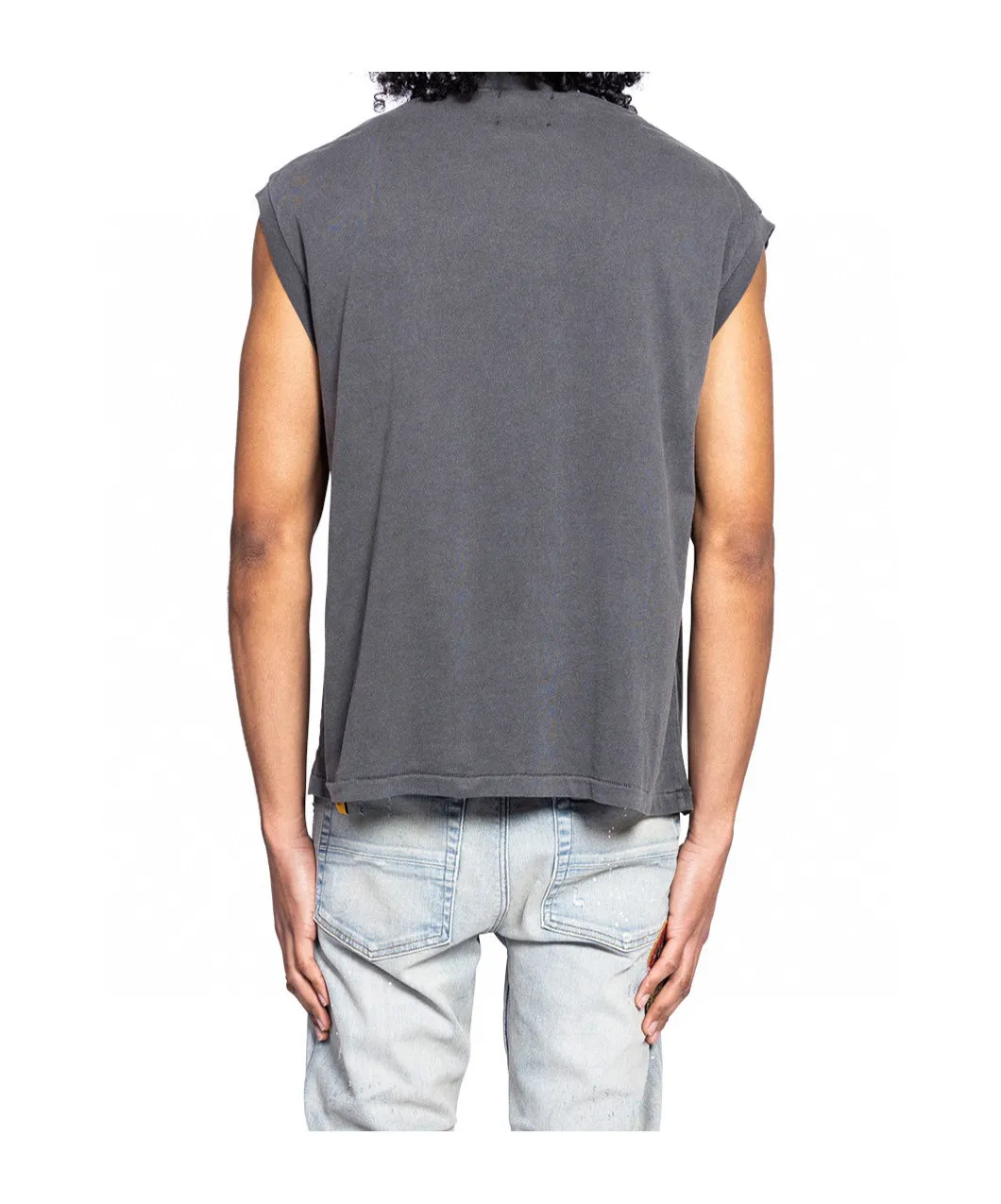 GALLERY DEPT. AUGI SLEEVELESS TEE/VINTAGE BLACK/NAVY/WHT English pocket sleeveless vest TEE Washed black/navy blue/white S-XL Same as the original version Super comfortable summer brushed lightweight material No sense of comfort on the upper body Loose and crisp fit Comfortable and breathable